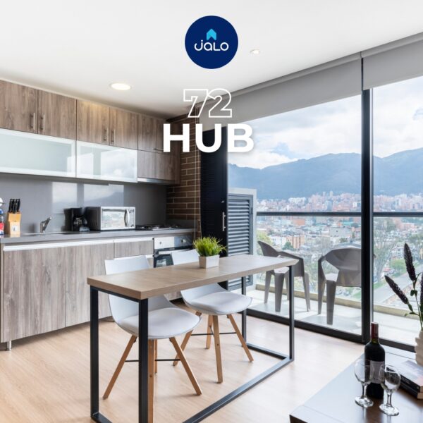 Apartamento Amoblado de 1 habitación con parqueadero en Bogotá 40mt2