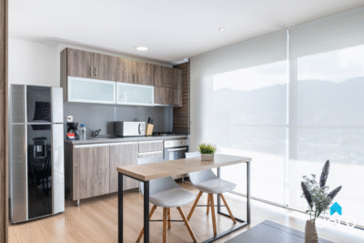 Apartamento Amoblado de 1 habitación con parqueadero y piscina en Bogotá 40mt2 Edificio 72Hub
