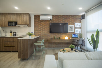 Apartamento Amoblado de 1 Habitación en Laureles, Medellín de 44mt2