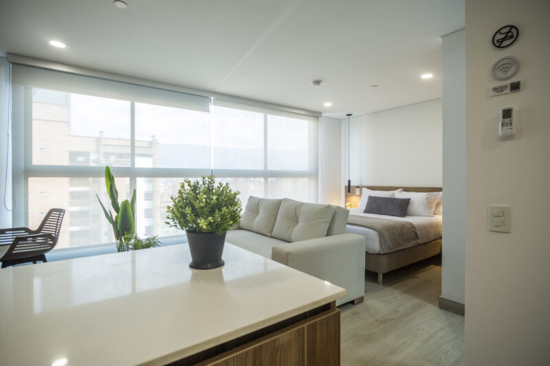 Apartamento Amoblado de 1 Habitación en Laureles, Medellín de 44mt2