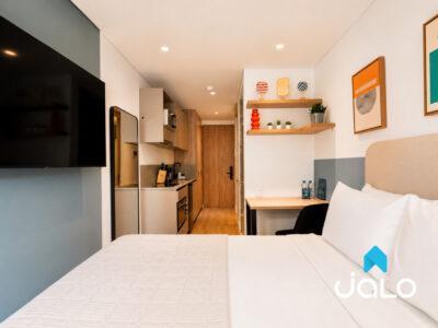 Apartamento Amoblado Compact Studio en Pasadena Bogotá de 18 mt2 Edificio Well 100