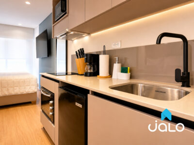 Apartamento Amoblado Compact Studio en Pasadena Bogotá de 18 mt2 Edificio Well 100