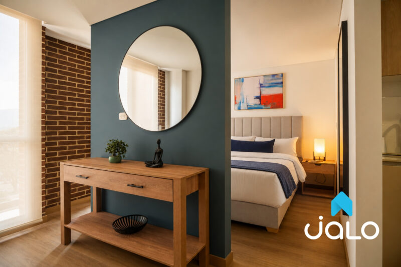 Apartamento Amoblado de 1 habitación con piscina en Bogotá 39mt2 Edificio Alma 72
