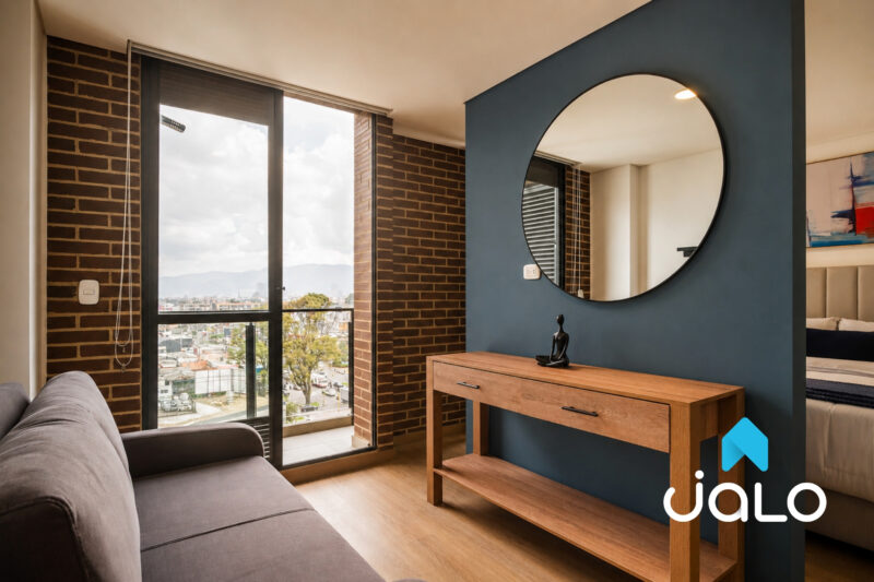 Apartamento Amoblado de 1 habitación con piscina en Bogotá 39mt2 Edificio Alma 72