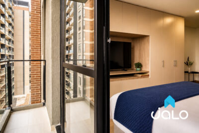 Apartamento Amoblado de 1 habitación con piscina en Bogotá 27mt2 Edificio Alma 72