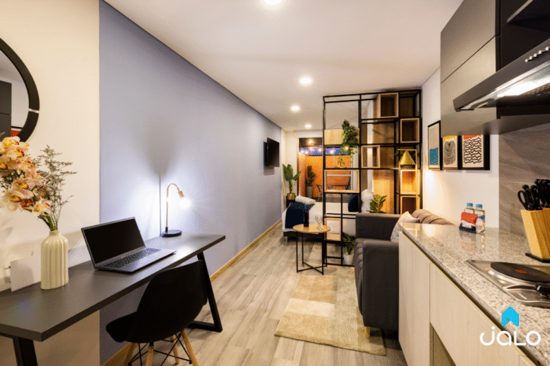 Apartamento Amoblado en Cabrera, Bogotá de 28mt2 con Terraza