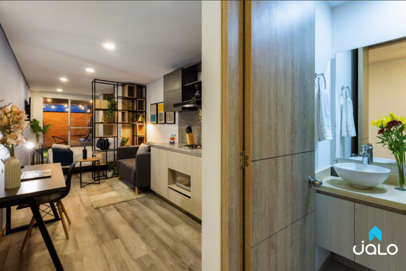 Apartamento Amoblado en Cabrera, Bogotá de 28mt2 con Terraza