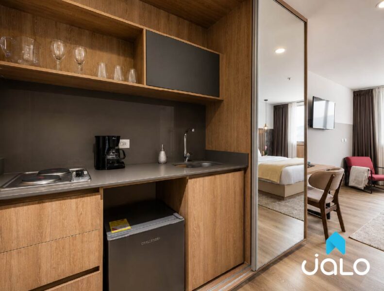 Apartaestudio Amoblado en Aguacatala, Medellín de 28mt2 en el Edificio Go Living