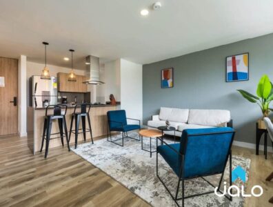 Apartamento Amoblado en Aguacatala, Medellín de 49mt2 en el Edificio Go Living