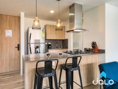 Apartamento Amoblado en Aguacatala, Medellín de 49mt2 en el Edificio Go Living