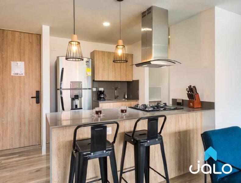 Apartamento Amoblado en Aguacatala, Medellín de 49mt2 en el Edificio Go Living