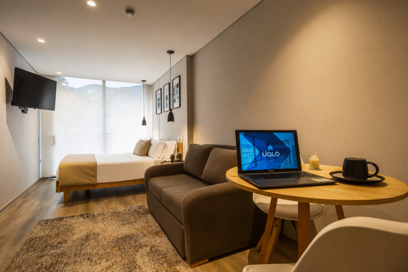 Apartamento Amoblado Deluxe en el Chicó, Bogotá de 30mt2 Edificio QO 97
