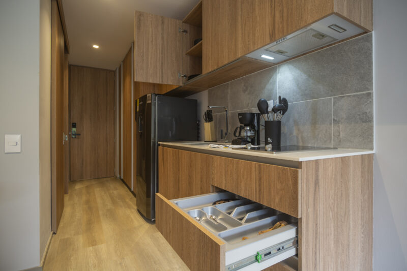 Apartamento Amoblado Deluxe en el Chicó, Bogotá de 30mt2 Edificio QO 97