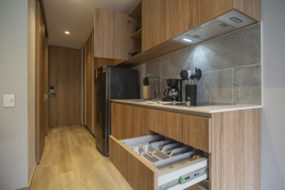 Apartamento Amoblado Tipo Loft en el Chicó, Bogotá de 23mt2 Edificio QO 97