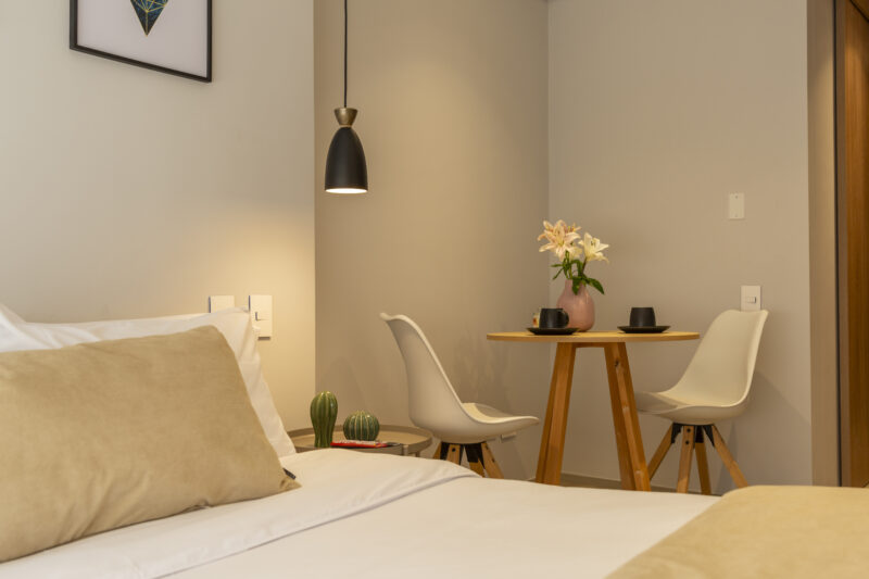 Apartamento Amoblado Tipo Loft en el Chicó, Bogotá de 23mt2 Edificio QO 97