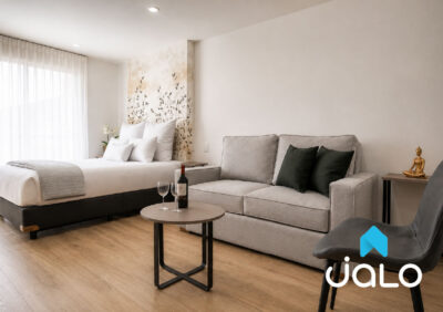 Apartamento Amoblado de 1 habitación en el Norte de Bogotá 28mt2 Edificio HighPark 94