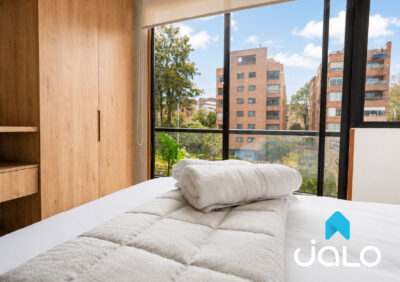 Apartamento Amoblado de 1 habitación en el Norte de Bogotá 37mt2 Edificio HighPark 94