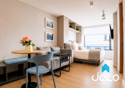 Apartamento Amoblado de 1 habitación en La Castellana, Bogotá 22mt2 Edificio Tribeca 94