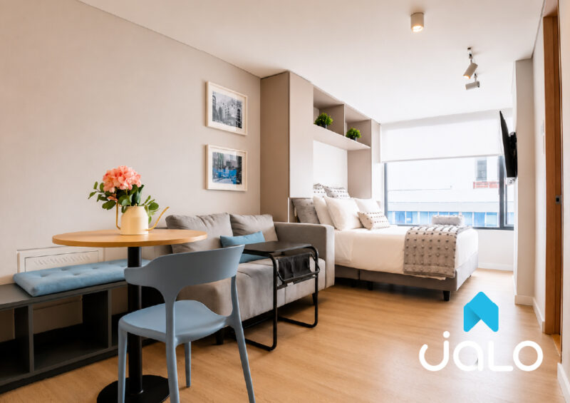 Apartamento Amoblado de 1 habitación en La Castellana, Bogotá 22mt2 Edificio Tribeca 94