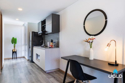 Apartamento Amoblado en Cabrera, Bogotá de 28mt2 Doble Vista Tipo B