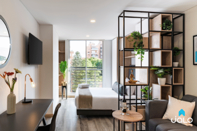 Apartamento Amoblado en Cabrera, Bogotá de 28mt2 Doble Vista Tipo B
