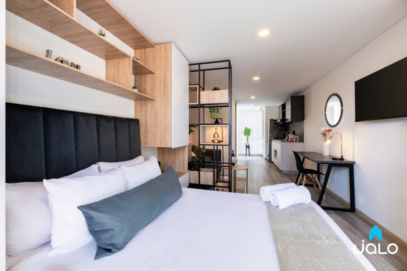 Apartamento Amoblado en Cabrera, Bogotá de 28mt2 Doble Vista Tipo B