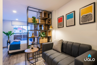 Apartamento Amoblado en Cabrera, Bogotá de 28mt2 Vista Interior Tipo A