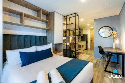 Apartamento Amoblado en Cabrera, Bogotá de 28mt2 Vista Interior Tipo A