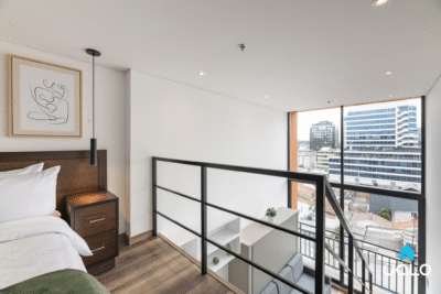 Apartamento Amoblado Duplex con Gimnasio en el Chicó, Bogotá de 30mt2 Edificio TAJ 97