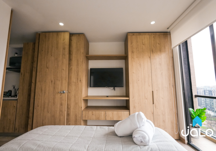 Apartamento Amoblado de 1 habitación en el Norte de Bogotá 37mt2 Edificio HighPark 94