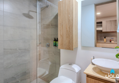 Apartamento Amoblado de 1 habitación con terraza en el Norte de Bogotá 29mt2 Edificio ONCE 94