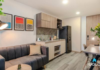 Apartamento Amoblado de 1 habitación en el Norte de Bogotá 27mt2 Edificio Once 94