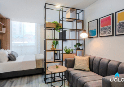 Apartamento Amoblado de 1 habitación en el Norte de Bogotá 27mt2 Edificio Once 94