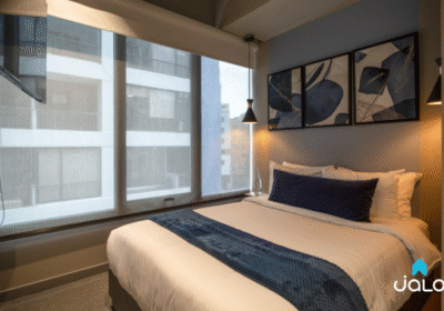 Apartamento Amoblado de 1 habitación con piscina en Bogotá 20mt2 Edificio Unique Mine