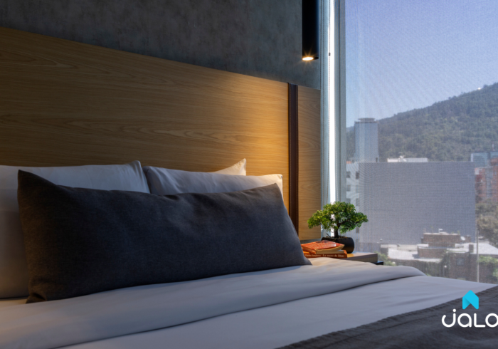 Apartamento Amoblado de 1 habitación con piscina en Bogotá 25mt2 Edificio Unique Mine
