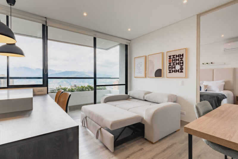 Apartamento Amoblado de 1 habitación en El Tesoro, Medellín 49mt2 Edificio Grand
