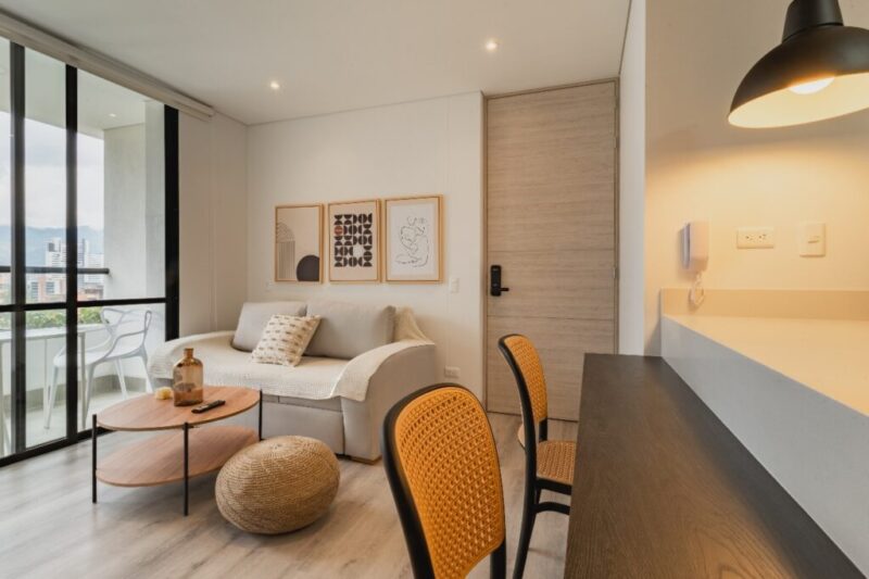 Apartamento Amoblado de 2 habitaciones en El Tesoro, Medellín 60mt2 Edificio Grand
