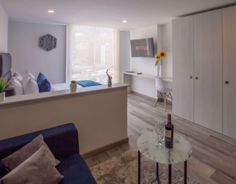 Apartamento Amoblado de 1 habitación en Las Aguas, Bogotá 25mt2 Edificio Torre Ventto